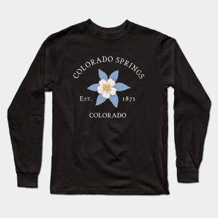 Colorado Springs CO Vintage Columbine Long Sleeve T-Shirt